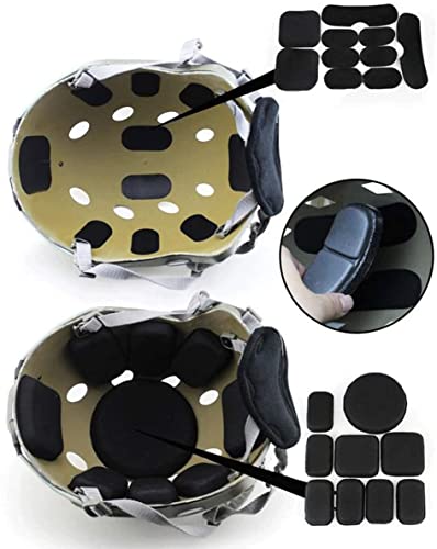 AOUTACC Almohadillas universales para casco de Airsoft, kit de almohadillas de espuma de repuesto para casco rápido, Mich, ACH/USMC/PASGT