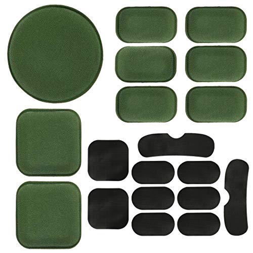 AOUTACC Almohadillas universales para casco de Airsoft, kit de almohadillas de espuma de repuesto para casco rápido, Mich, ACH/USMC/PASGT