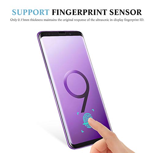 apiker 4 Unidades Protector Pantalla Soft TPU Compatible con Samsung Galaxy S9, 5.8 Pulgadas, Cobertura Máxima, Sin Burbujas, Sin Aplicación Húmeda, 24 Horas de Autocuración