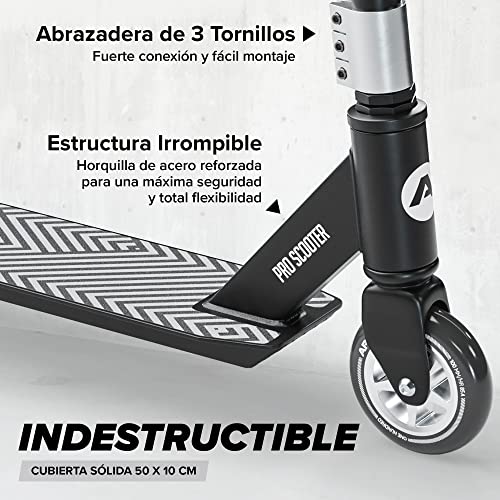 Apollo Stunt Scooter - Genius Pro 4.0 - Stunt Scooter Semi Pro robustos con rodamientos ABEC 9, Fun Scooter, Kick Scooter, Trick Scooter, Freestyle Scooter