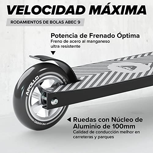 Apollo Stunt Scooter - Genius Pro 4.0 - Stunt Scooter Semi Pro robustos con rodamientos ABEC 9, Fun Scooter, Kick Scooter, Trick Scooter, Freestyle Scooter