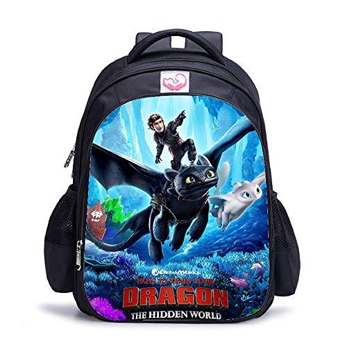 Appiu 16 Pulgadas Cómo Entrenar a tu dragón ortopédicos Bolsos de Escuela de los niños Mochila niños y niñas los niños del Bolso de Escuela (Color : 1pc R)