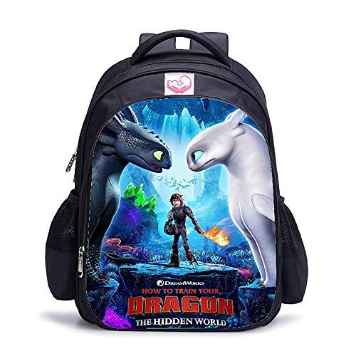 Appiu 16 Pulgadas Cómo Entrenar a tu dragón ortopédicos Bolsos de Escuela de los niños Mochila niños y niñas los niños del Bolso de Escuela (Color : 1pc R)