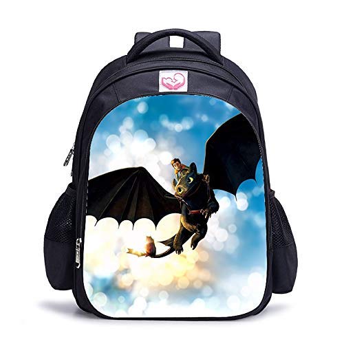 Appiu 16 Pulgadas Cómo Entrenar a tu dragón ortopédicos Bolsos de Escuela de los niños Mochila niños y niñas los niños del Bolso de Escuela (Color : 1pc R)