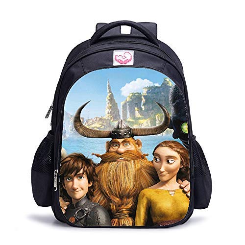 Appiu 16 Pulgadas Cómo Entrenar a tu dragón ortopédicos Bolsos de Escuela de los niños Mochila niños y niñas los niños del Bolso de Escuela (Color : 1pc R)