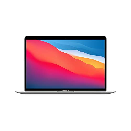 Apple Ordenador PortáTil MacBook Air (2020): Chip M1 de Apple, Pantalla Retina de 13 Pulgadas, 8 GB de RAM, SSD de 256 GB, Teclado retroiluminado, cáMara FaceTime HD, Sensor Touch ID, Color Plata