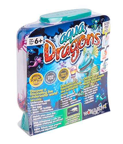 Aqua Dragons Mundo Submarino Juguete Educativo, Multicolor (World Alive 4002) + Comida