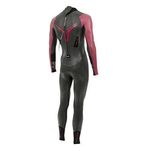 Aqua Sphere Challenger Traje de Neopreno triatlón, Hombre, Negro/Rojo, X-Small-Height (150-165 cm