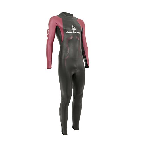 Aqua Sphere Challenger Traje de Neopreno triatlón, Hombre, Negro/Rojo, X-Small-Height (150-165 cm