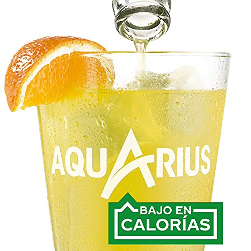 Aquarius Naranja - Bebida funcional con sales minerales, baja en calorías - Pack 9 latas 330 ml