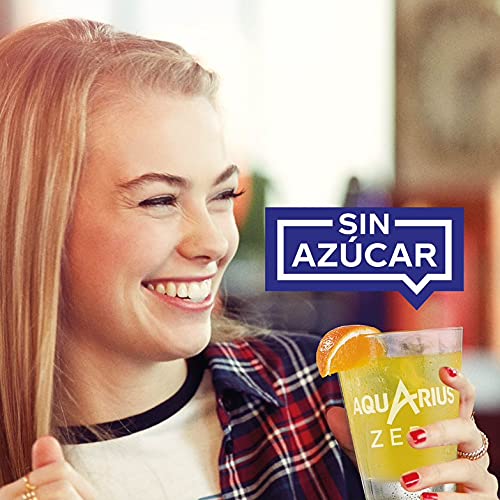 Aquarius Zero Azúcar Naranja - Bebida funcional con sales minerales, sin azúcar - botella 1,5L