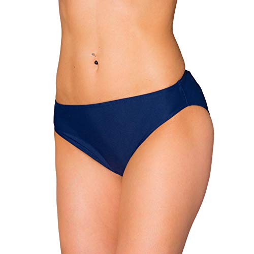 Aquarti Bragas de Bikini Clásica Cintura Estándar Mujer, Azul Oscuro, 38