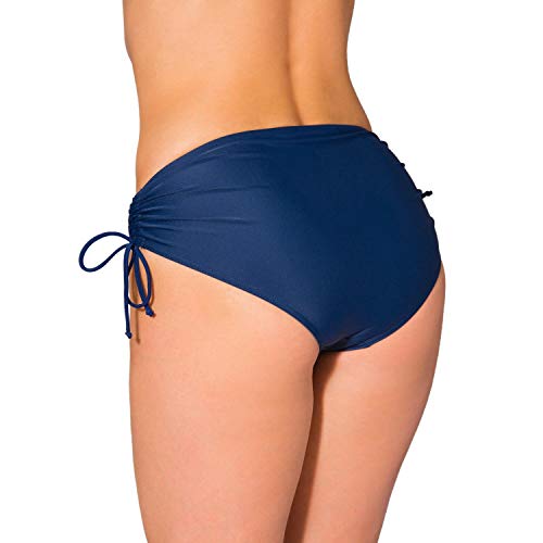 Aquarti Braguita de Bikini con Cordón Ajustable para Mujer, Azul Oscuro, 52