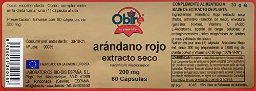 Arandano Rojo 5000 Mg Extracto Seco 200 M 60 Caps