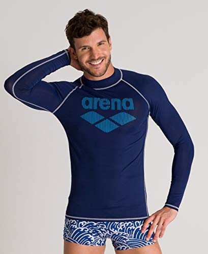 ARENA Camiseta de Manga Larga para Hombre con protección Solar