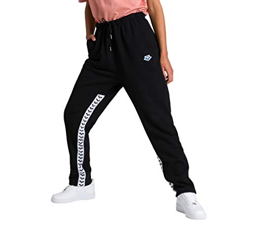 ARENA Fleece Pant Team Pants, Unisex Adulto, Black/White/Black, S