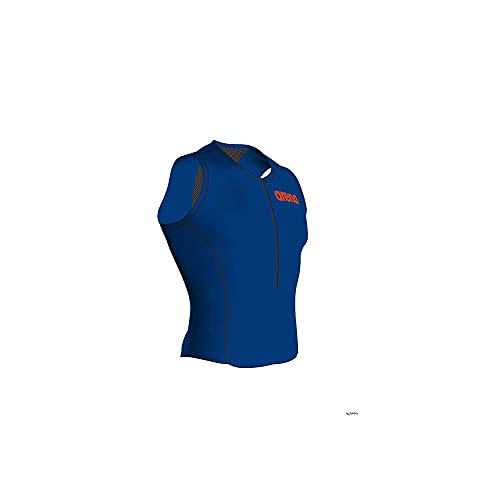 ARENA Powerskin St 2.0 - Camiseta de triatlón para Hombre, otoño/Invierno, Hombre, Color Royal/Orange, tamaño Small