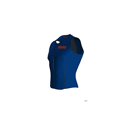 ARENA Powerskin St 2.0 - Camiseta de triatlón para Hombre, otoño/Invierno, Hombre, Color Royal/Orange, tamaño Small