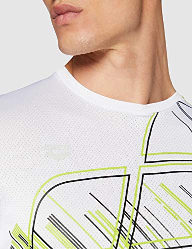 ARENA Tech - Camiseta Deportiva para Hombre (Talla XL), Color Blanco