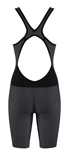 ARENA W Tri Suit Carbon Pro OB Bañador, Mujer, Gris (Dark Grey/Black), XXS