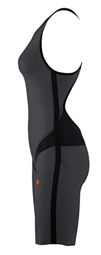 ARENA W Tri Suit Carbon Pro OB Bañador, Mujer, Gris (Dark Grey/Black), XXS