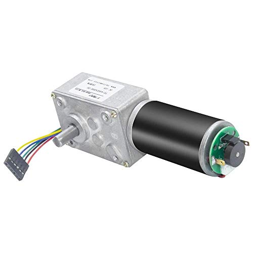 Argerrant 1pc 40GZ495H Engranaje de la CC 12V Encoder Motor 8-470Rpm eléctrica con la Caja de Engranajes del Reductor de Alto par Motor eléctrico Turbo Gear con Encoder (Color : 160rpm, tamaño : 12V)