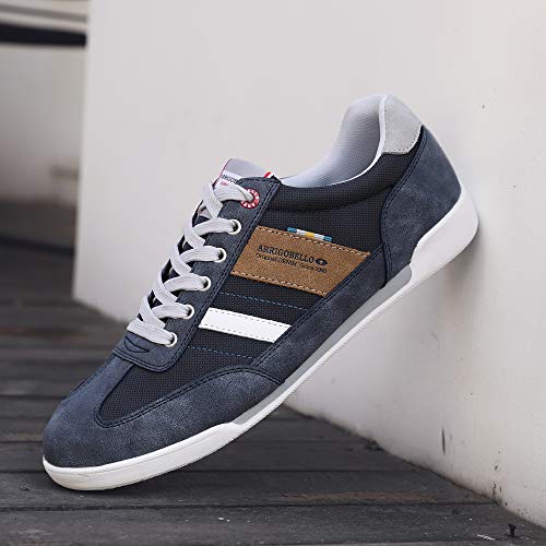 ARRIGO BELLO Zapatos Hombre Vestir Casual Zapatillas Deportivas Running Sneakers Corriendo Transpirable Tamaño 41-46 (43 EU, T Azul Claro)