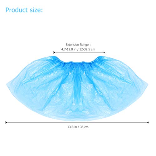 Artibetter Cubre Zapatos Desechables Cubre Zapatos Antideslizantes Protector de Zapatos para Hotel de Hotel en Casa 100Pcs (Azul)