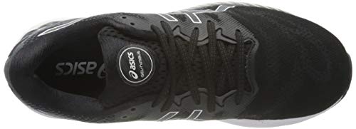 Asics Gel-Nimbus 23, Road Running Shoe Hombre, Black/White, 44 EU