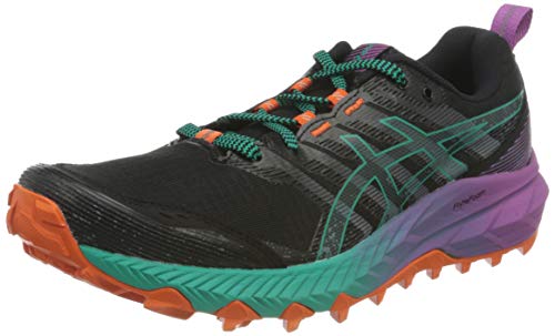 Asics Gel-Trabuco 9, Trail Running Shoe Mujer, Black/Baltic Jewel, 42 EU