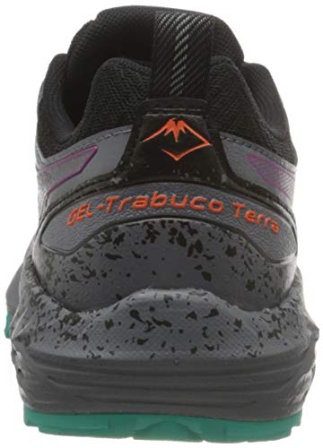 Asics Gel-Trabuco Terra, Trail Running Shoe Mujer, Black/Digital Grape, 37 EU