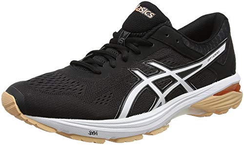 Asics GT-1000 6, Zapatillas de Correr Mujer, Negro (Black/canteloupe/carbon 9030), 37 EU