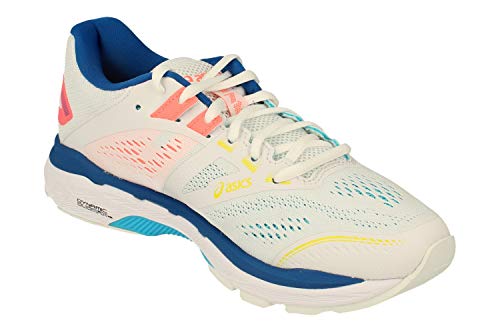 Asics GT-2000 7 Mujeres Running Trainers 1012A147 Sneakers Zapatos (UK 4 US 6 EU 37, White Lake Drive 100)