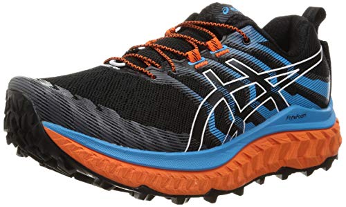 Asics Trabuco MAX, Zapatilla de Trail Running Hombre, Black/Digital Aqua, 43.5 EU