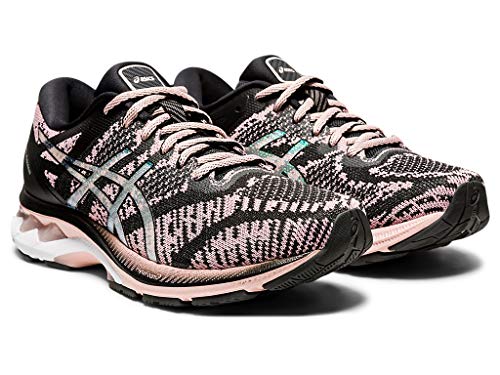 ASICS Women's Gel-Kayano 27 MK Running Shoes, 7M, Black/Ginger Peach