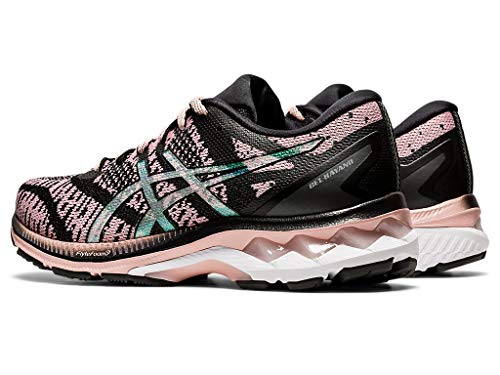 ASICS Women's Gel-Kayano 27 MK Running Shoes, 7M, Black/Ginger Peach