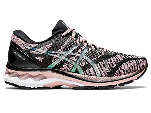 ASICS Women's Gel-Kayano 27 MK Running Shoes, 7M, Black/Ginger Peach