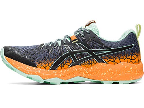 ASICS Zapatillas de running Fujitrabuco Lyte para mujer, gris (Metrópolis/Orange Pop), 37 EU