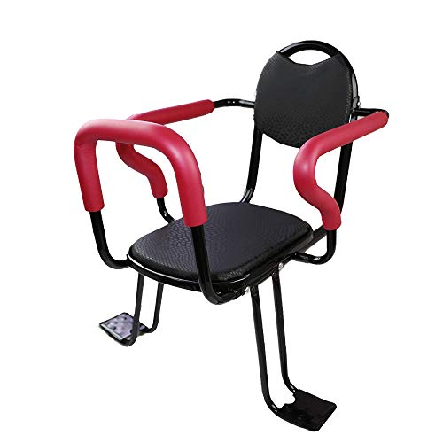 Asiento para NiñOs En Bicicleta, Asiento De Seguridad para NiñOs Desmontable con Reposabrazos Y Asiento Acolchado, CojíN del Asiento Trasero, Adecuado para NiñOs De 2 A 6 AñOs