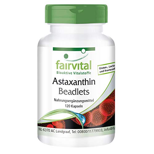 Astaxantina 45mg natural - Altamente dosificado - 120 cápsulas - microencapsulado en perlas AstaPure® - ¡Calidad Alemana garantizada!