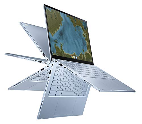 ASUS Chromebook Flip Z3400FT-AJ0111 - Ordenador portátil de 14" FullHD (Intel Core M3-8100Y, 8GB RAM, 64GB EMMC, Intel UHD Graphics 615, Chrome OS) Plata - Teclado QWERTY Español