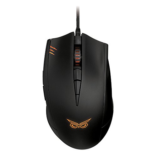 ASUS Strix Claw (Dark Edition) - Ratón Gaming ergonómico para diestros (interruptores Omron, Sensor óptico de 5000 dpi), Color Negro