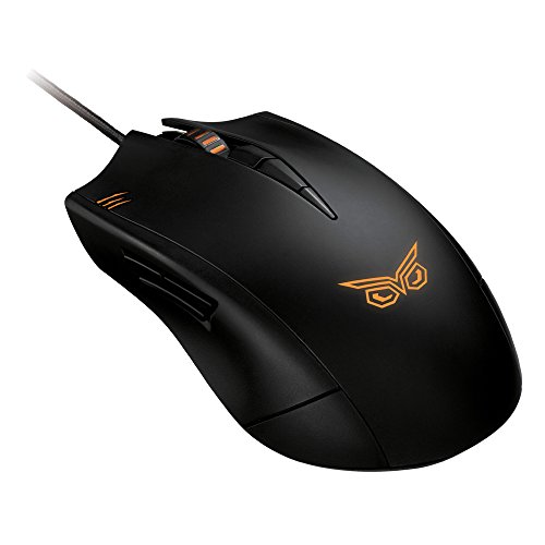 ASUS Strix Claw (Dark Edition) - Ratón Gaming ergonómico para diestros (interruptores Omron, Sensor óptico de 5000 dpi), Color Negro