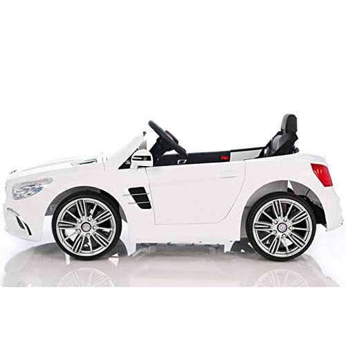 ATAA Mercedes SL400 con Mando para Adultos - Blanco Coche eléctrico para niños versión 2022 con batería 12V