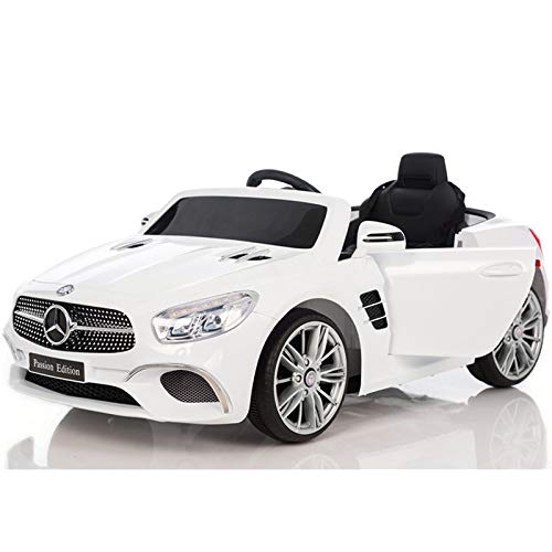 ATAA Mercedes SL400 con Mando para Adultos - Blanco Coche eléctrico para niños versión 2022 con batería 12V