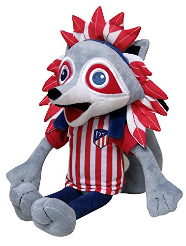 Atlético de Madrid, Peluche Indi, Dimensión 35 cm, Producto Oficial Atlético de Madrid, Color Rojo (CyP Brands)