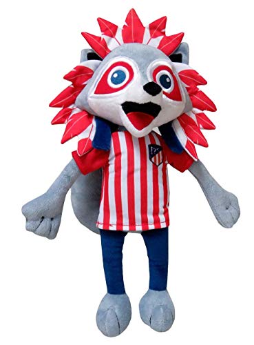 Atlético de Madrid, Peluche Indi, Dimensión 35 cm, Producto Oficial Atlético de Madrid, Color Rojo (CyP Brands)