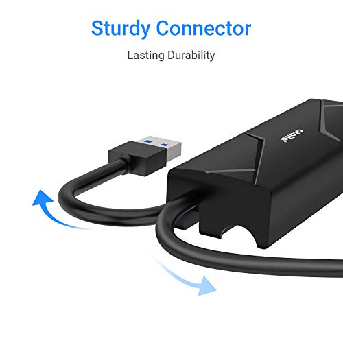 atolla Hub USB 3.0, 4 Puertos USB Hub de Datos de 5Gbps, Multi USB Hub con Diseno de Cable Plegable para PC, Portátiles, admite Windows 10, 8, 7, Vista, XP, Mac OS, Linux