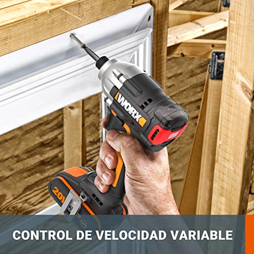 Atornillador Impacto Brushless 260Nm 20V S/batería ni cargador, WX261.9 WORX