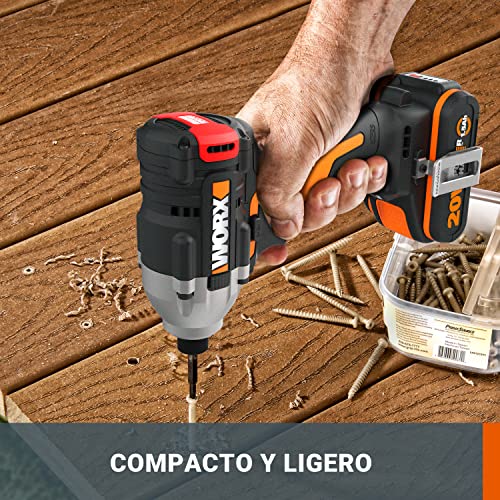 Atornillador Impacto Brushless 260Nm 20V S/batería ni cargador, WX261.9 WORX